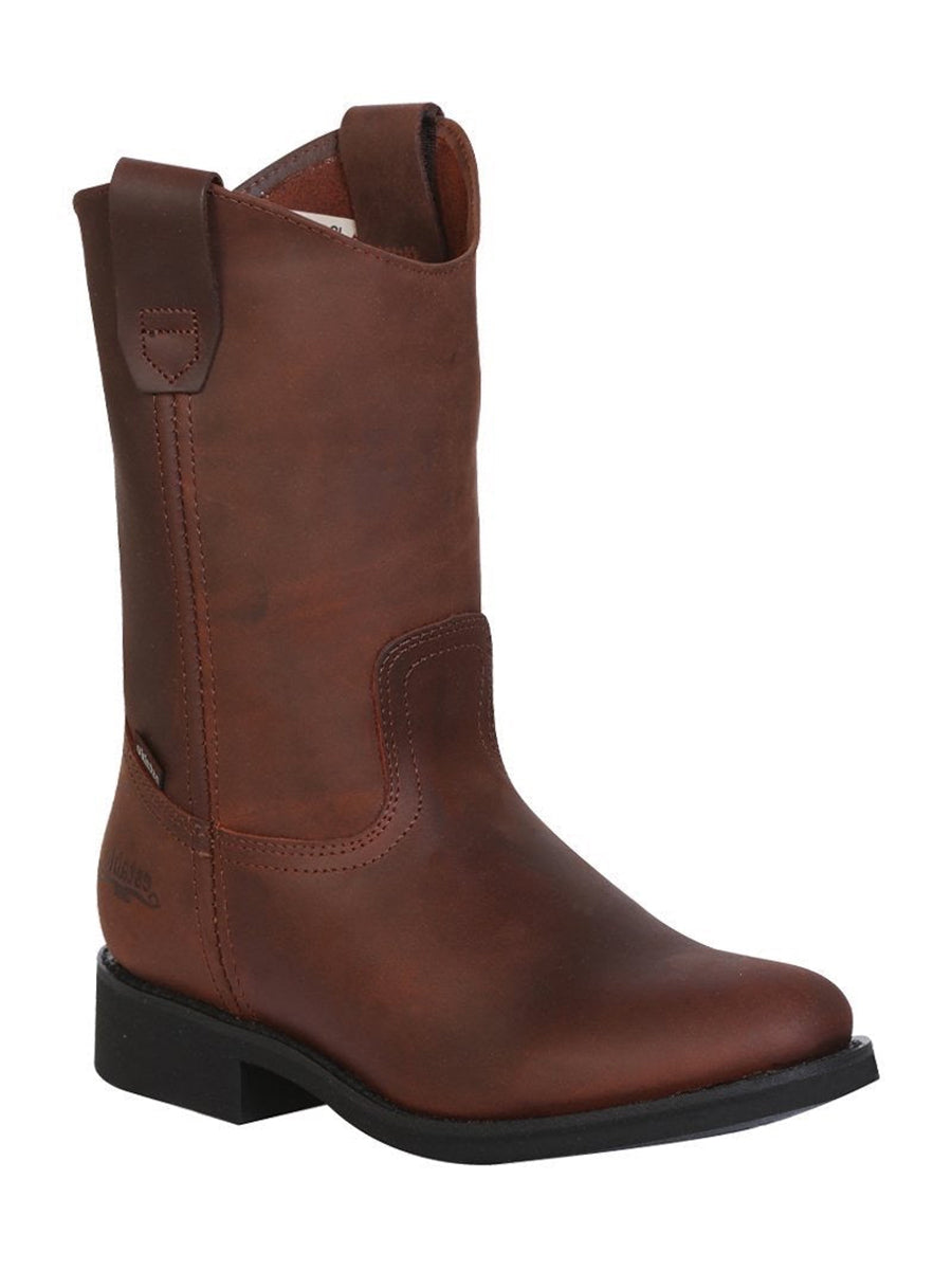 Bota de trabajo para hombre Establo - Piel Grasso - Marrón 315