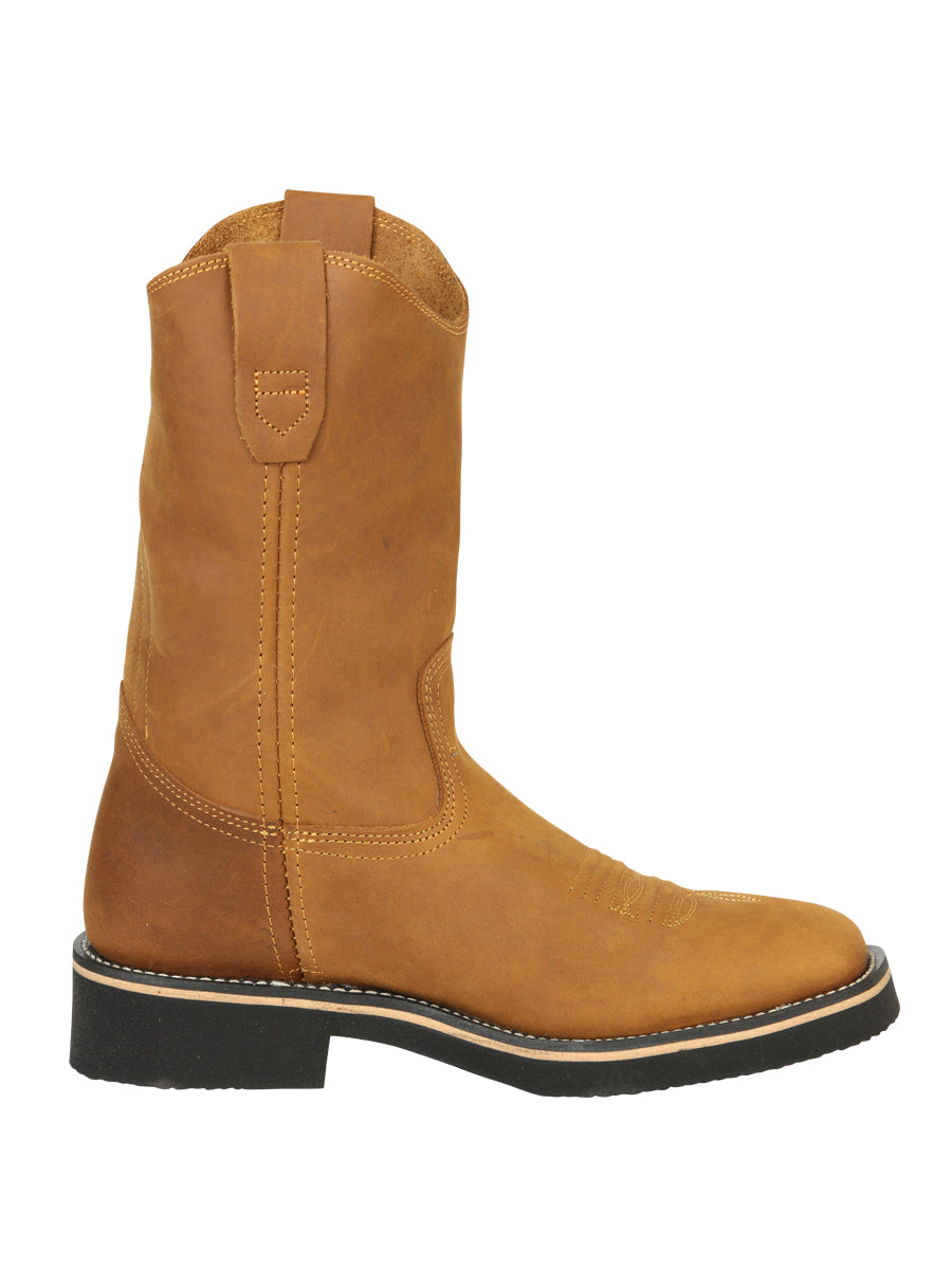 Bota de trabajo Establo para hombre - cuero Crazy en Mango 41549