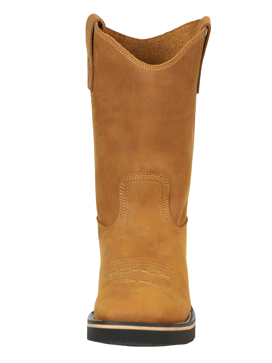 Bota de trabajo Establo para hombre - cuero Crazy en Mango 41549