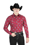 Men's El General Red Western Shirt 44306
