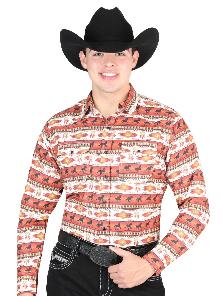 Camisa Western El General Brick 44315