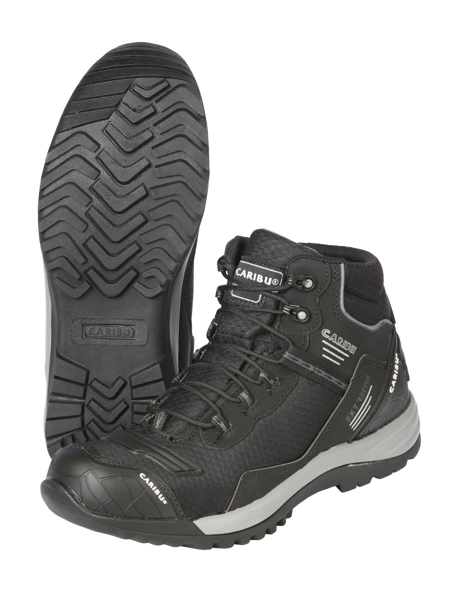 Men's Work Shoe Caribu - Synthetic finish - Black/Grey 44363