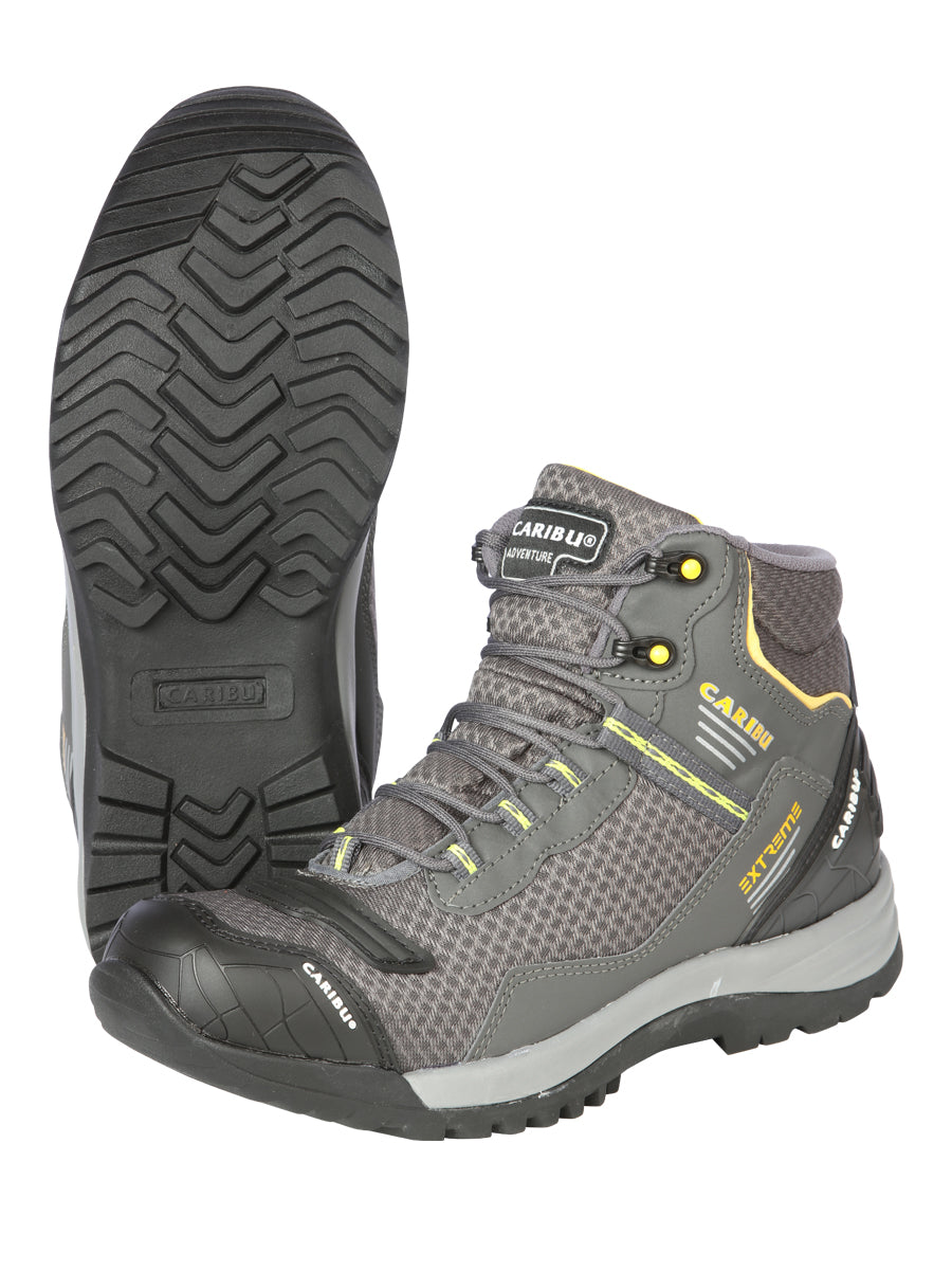 Men's Work Shoe Caribu - Synthetic finish  - Grey/Yellow 44367
