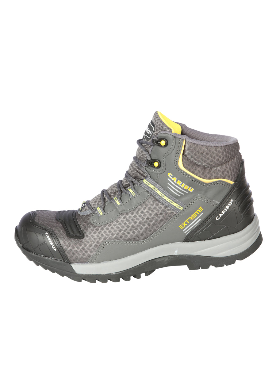 Men's Work Shoe Caribu - Synthetic finish  - Grey/Yellow 44367