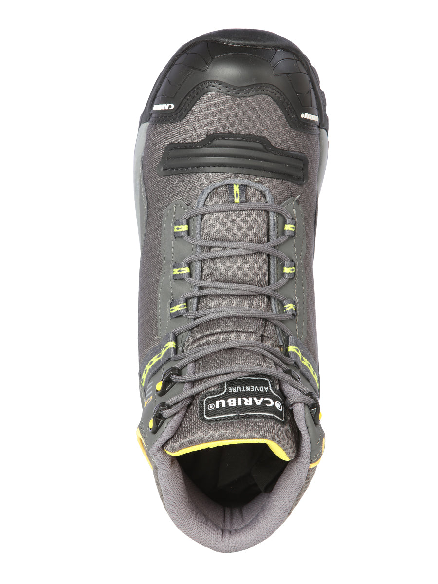 Men's Work Shoe Caribu - Synthetic finish  - Grey/Yellow 44367