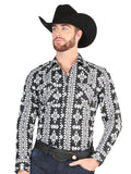 Men's El General - Casual Long Sleeve Shirt - Black 44399