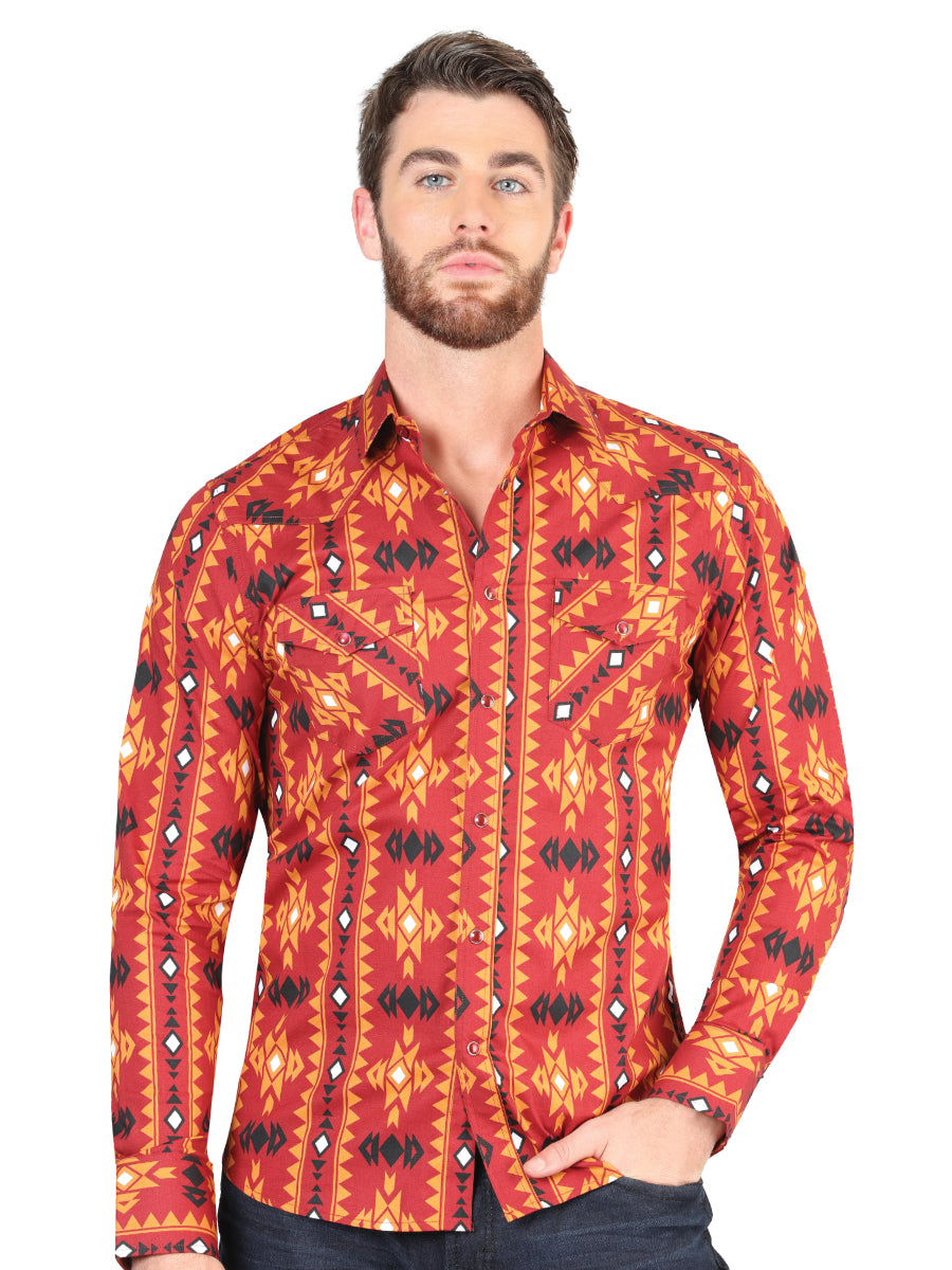Camisa informal de manga larga de El General Brick 44400