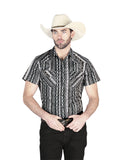 Men's El General Western Shirt - Gray 44457