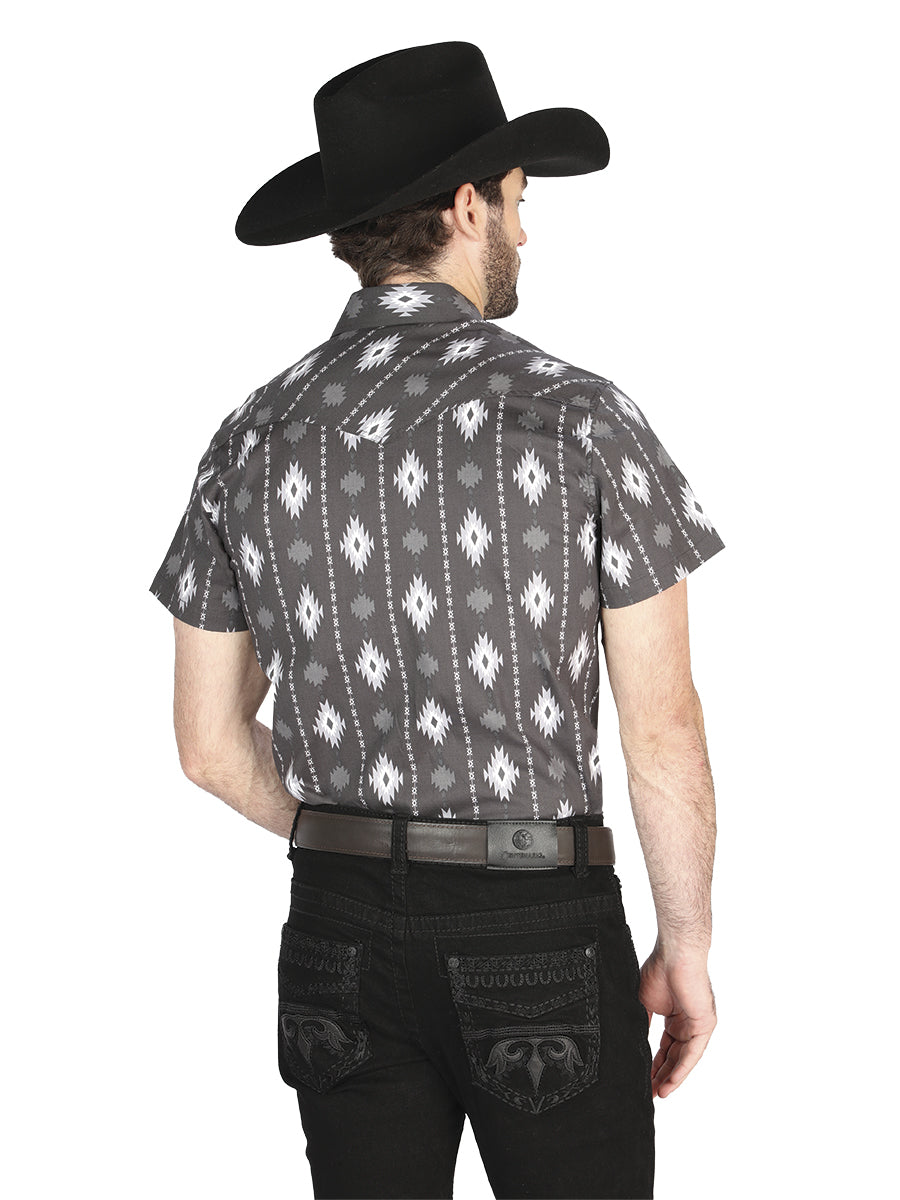 Men's El General Western Shirt - Black 44462