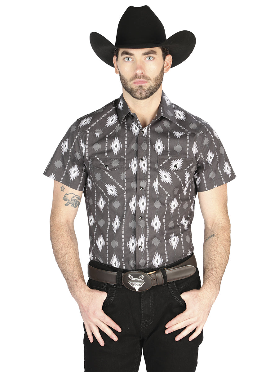 Men's El General Western Shirt - Black 44462