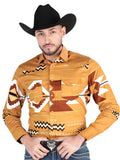 Men's El General - Casual Long Sleeve Shirt - Taupe 44499