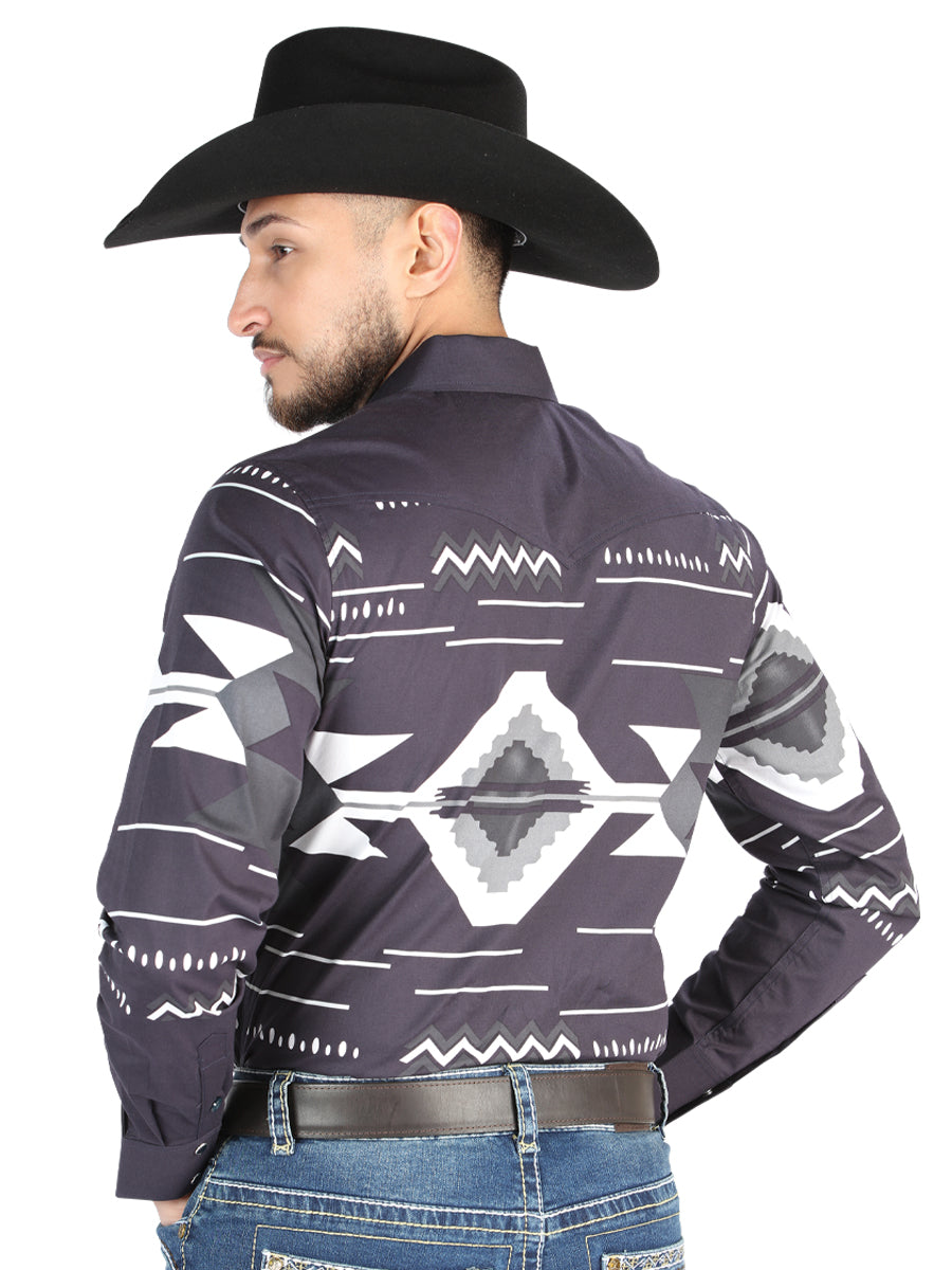 El General - Camisa informal de manga larga - Negra 44500
