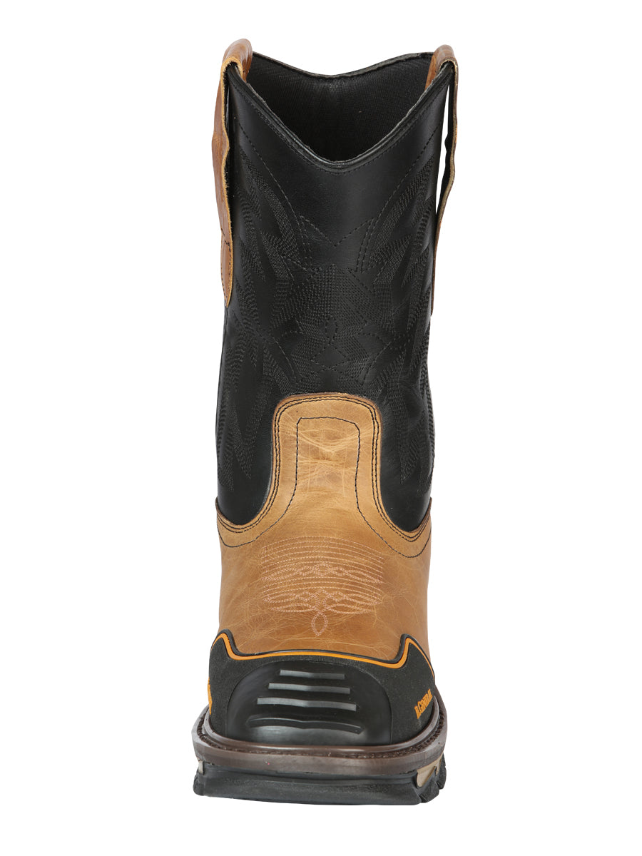 Men's El General Men’s Work Boot - Crazy Leather - Mantequilla 44686