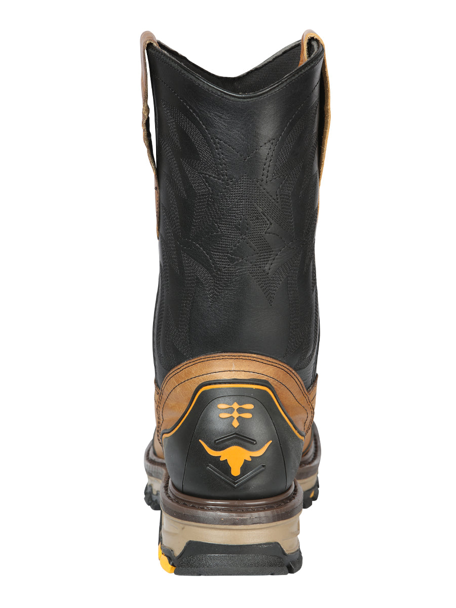 Men's El General Men’s Work Boot - Crazy Leather - Mantequilla 44686