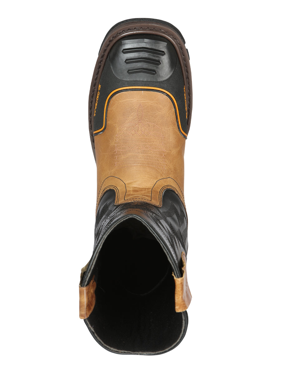Men's El General Men’s Work Boot - Crazy Leather - Mantequilla 44686