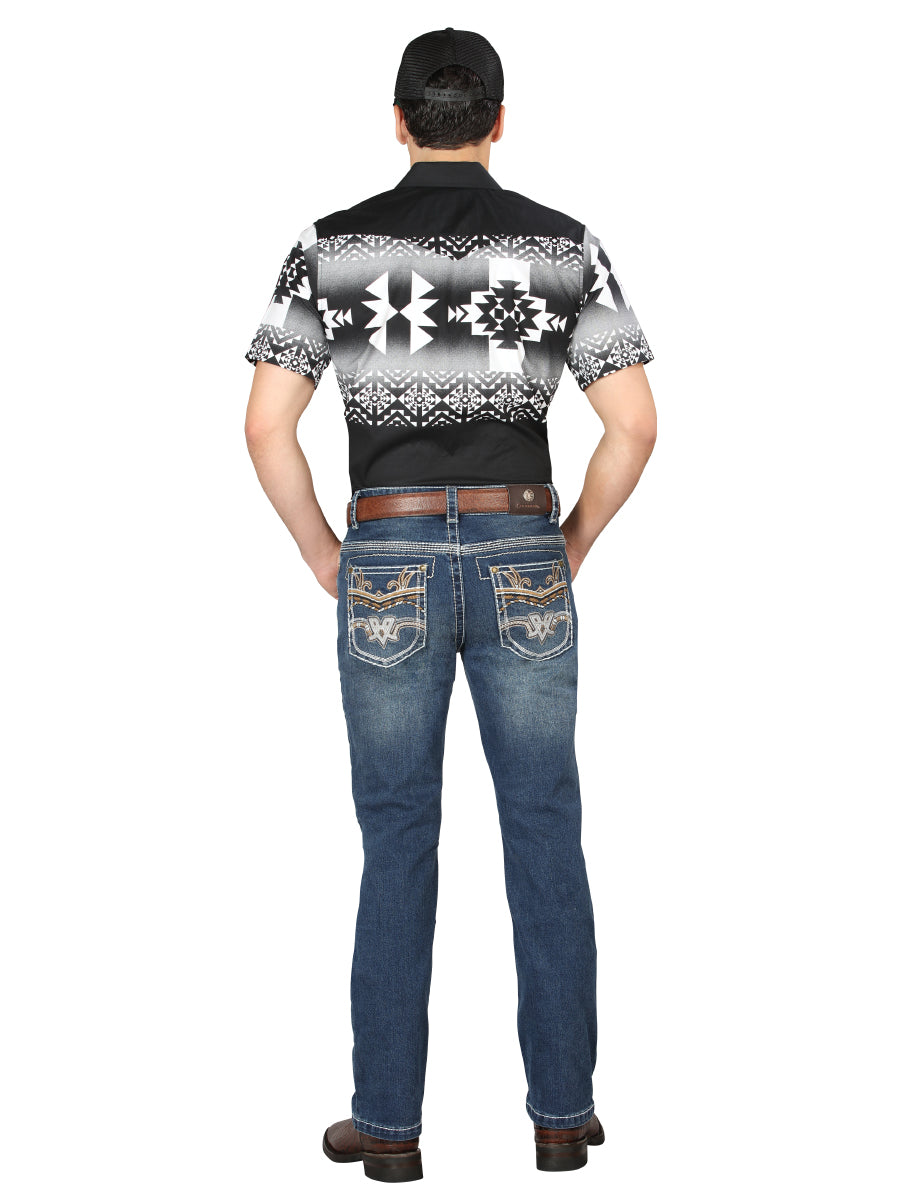 Pantalones vaqueros acampanados Centenario - Azul medio 44973