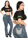 Jeans vaqueros bootcut Centenario - Azul oscuro 45029