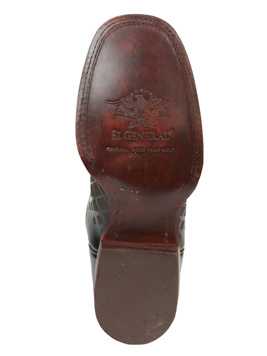 Botas de Rodeo para Hombre - El General Piel Pull-Up - Café 45173