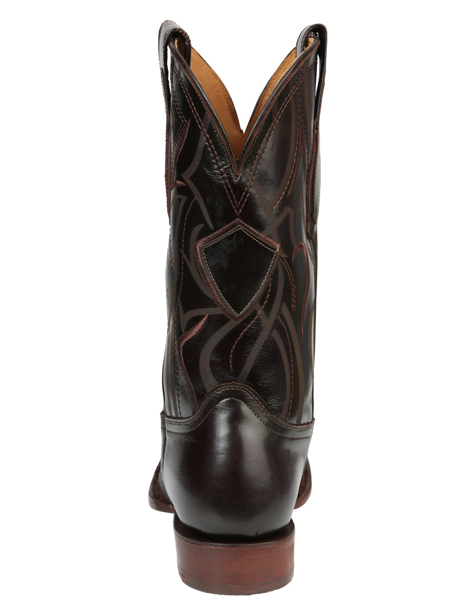 Botas de Rodeo para Hombre - El General Piel Pull-Up - Café 45173