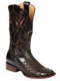 Botas de Rodeo para Hombre - El General Piel Pull-Up - Café 45173