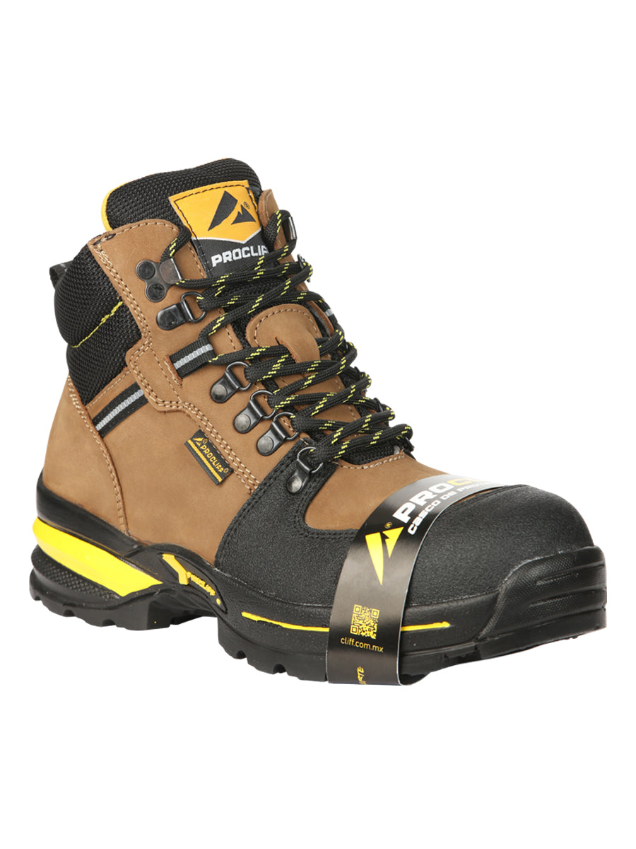 Calzado de trabajo para hombre Procliff con cordones y puntera - Nobuck Maple 45286