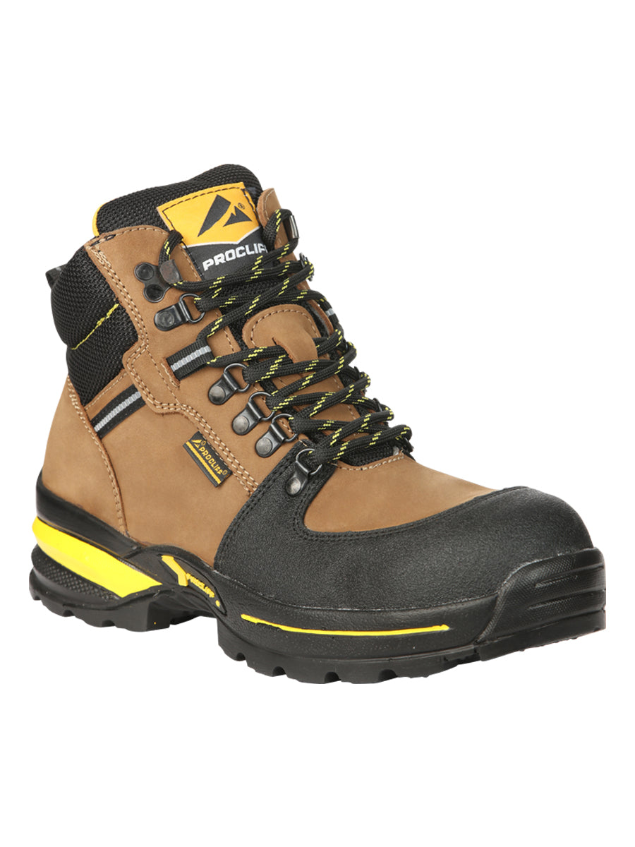 Calzado de trabajo para hombre Procliff con cordones y puntera - Nobuck Maple 45286