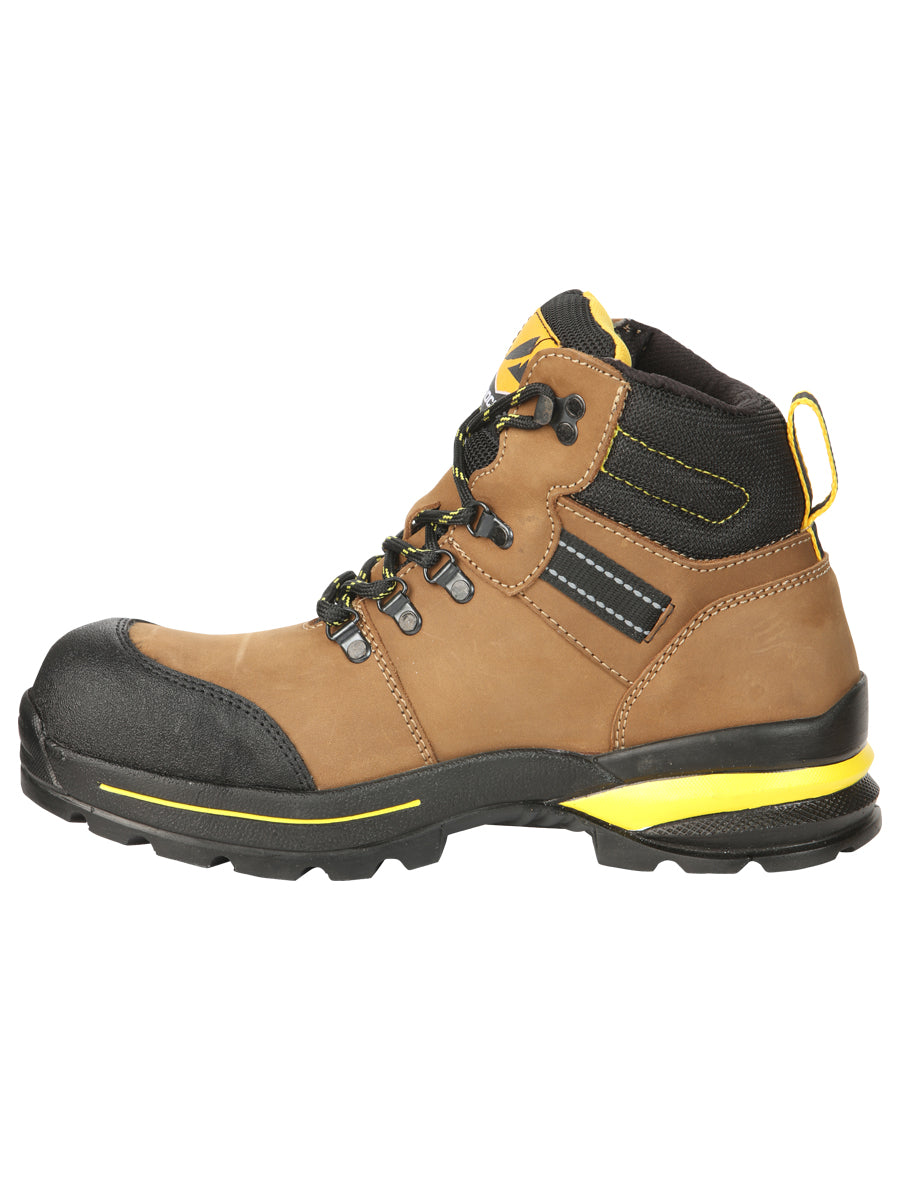 Botas de trabajo Procliff Safety Nubuck Maple: Con cordones y casco para seguridad en el lugar de trabajo 45287
