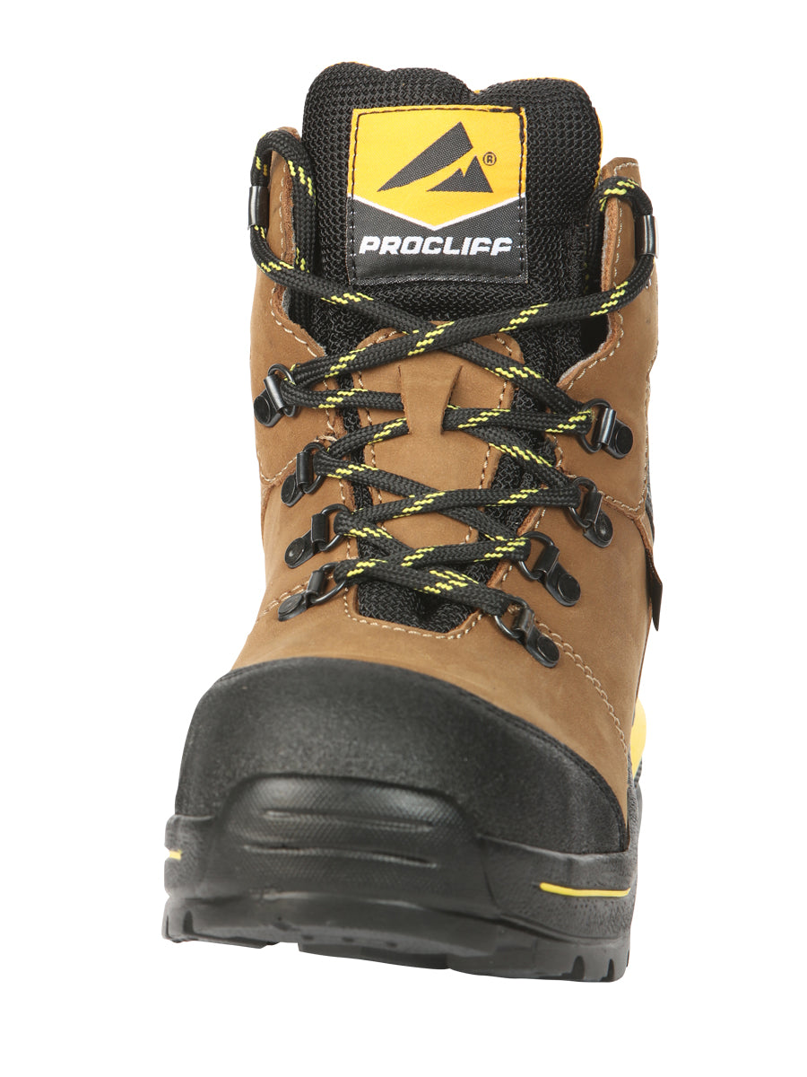 Botas de trabajo Procliff Safety Nubuck Maple: Con cordones y casco para seguridad en el lugar de trabajo 45287
