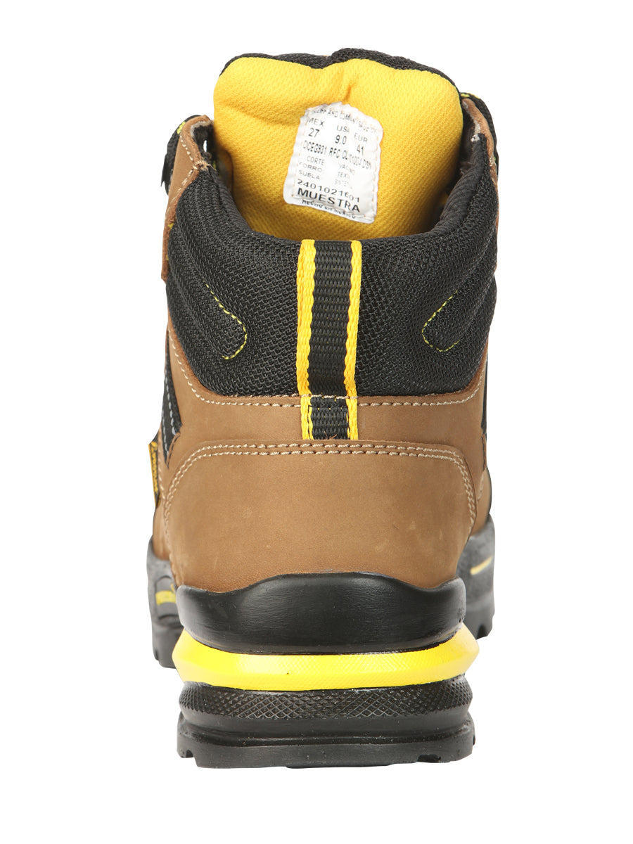 Botas de trabajo Procliff Safety Nubuck Maple: Con cordones y casco para seguridad en el lugar de trabajo 45287