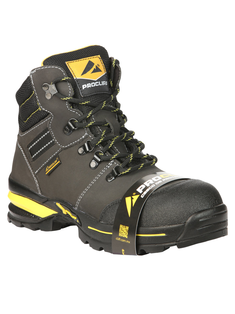 Botas de trabajo de seguridad Procliff Oxford de Nobuk: con cordones y casco para seguridad en el lugar de trabajo 45288