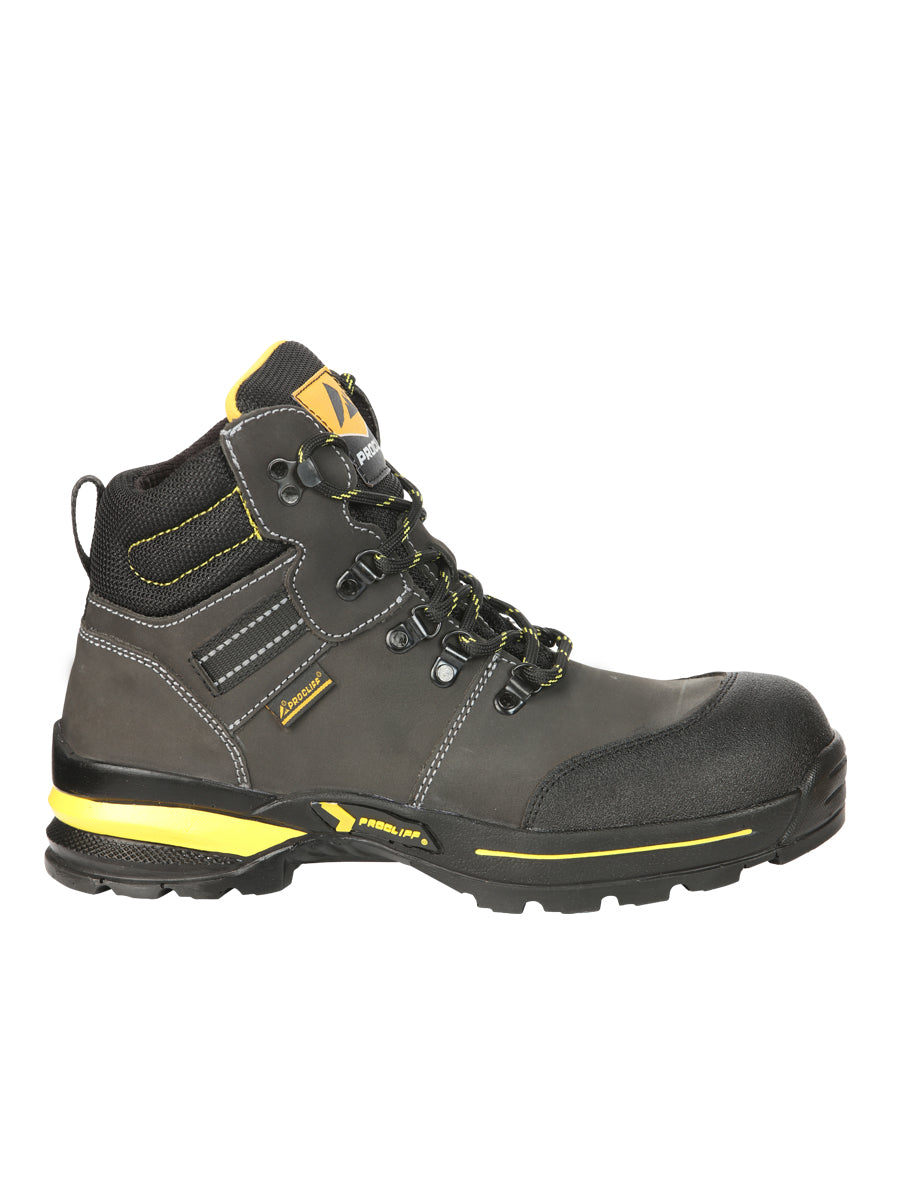Botas de trabajo de seguridad Procliff Oxford de Nobuk: con cordones y casco para seguridad en el lugar de trabajo 45288