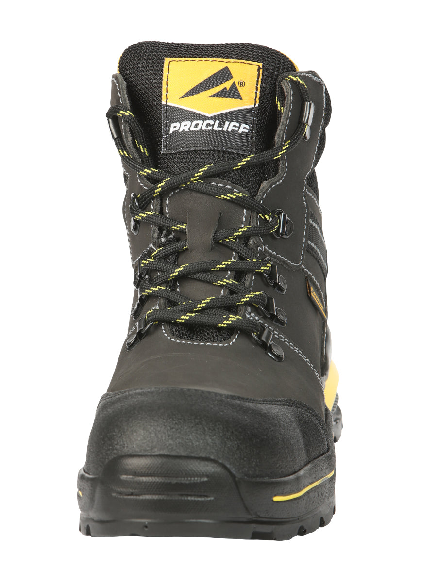 Botas de trabajo de seguridad Procliff Oxford de Nobuk: con cordones y casco para seguridad en el lugar de trabajo 45288