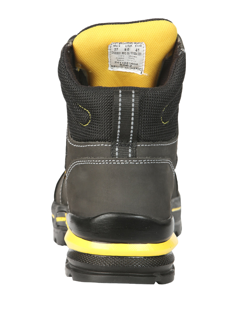 Botas de trabajo de seguridad Procliff Oxford de Nobuk: con cordones y casco para seguridad en el lugar de trabajo 45288