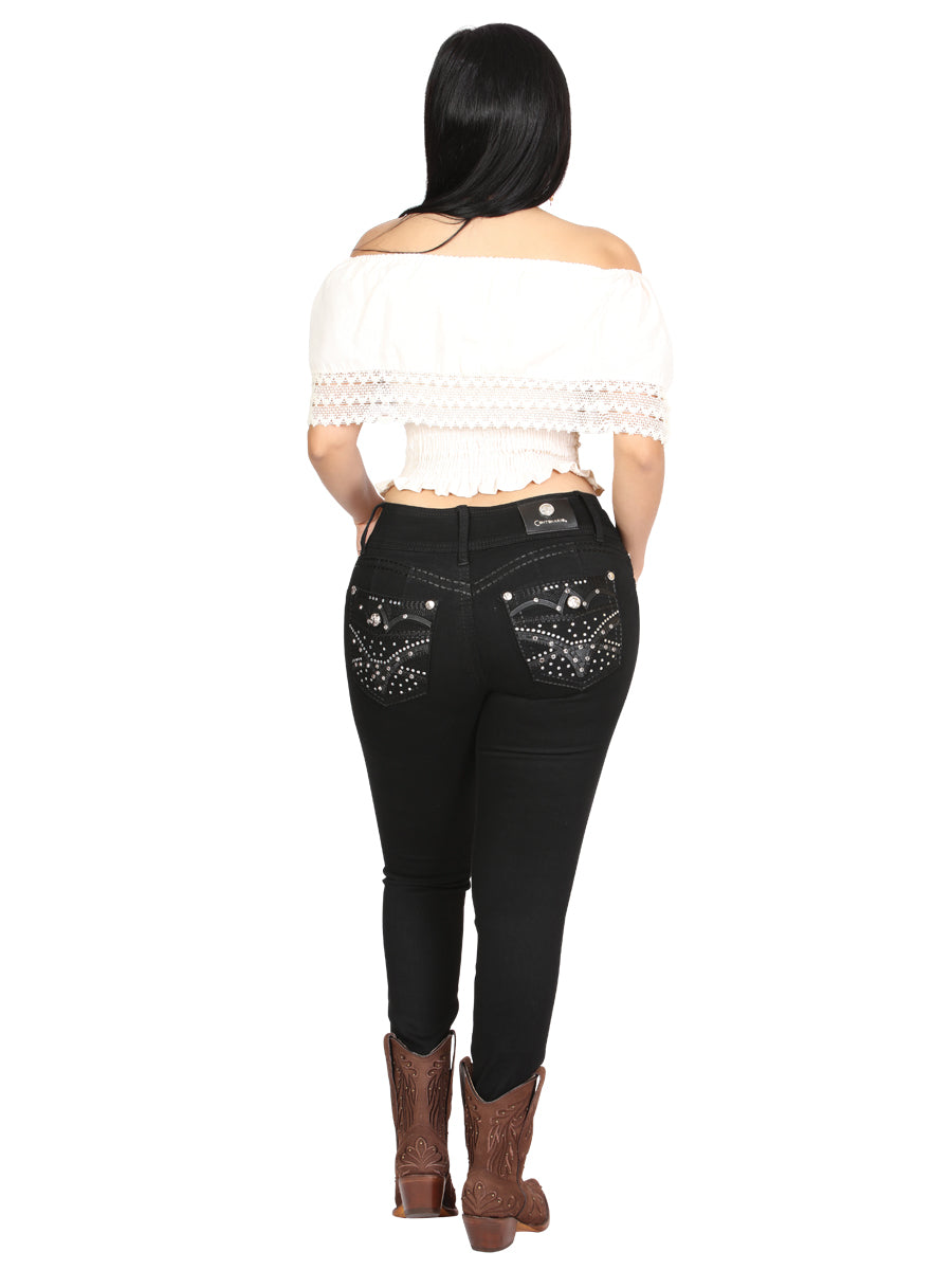 Women's Centenario Hip-Up Skinny Denim Jeans - Black 45318