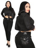 Women's Centenario Hip-Up Skinny Denim Jeans - Black 45318