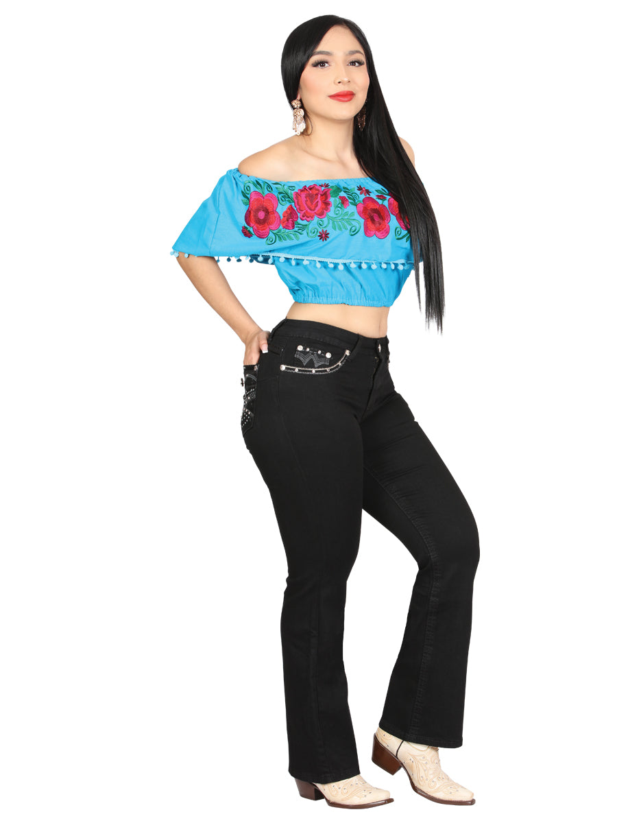 Women's Centenario Hip-Up Bootcut Denim Jeans - Black 45319