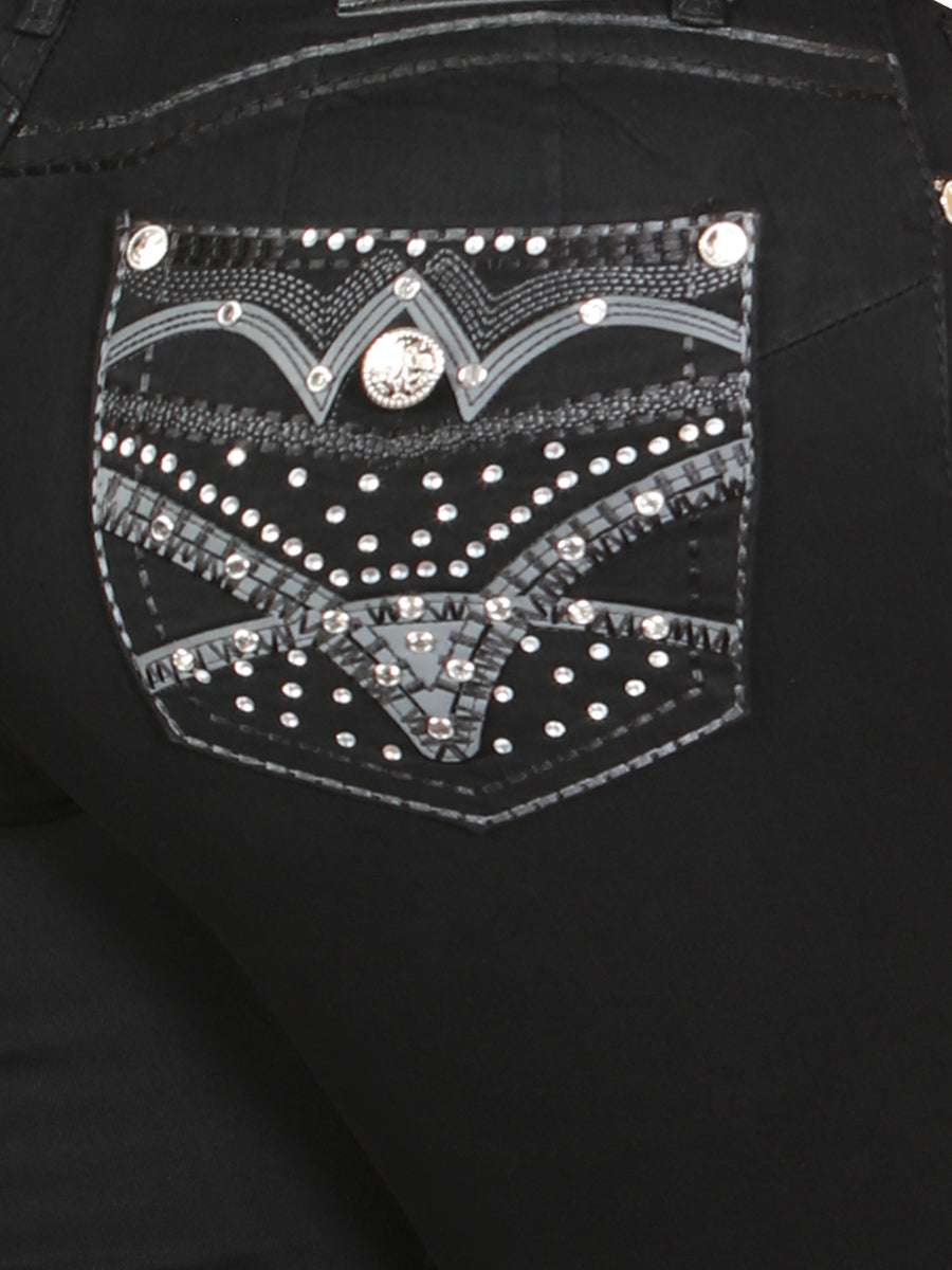 Women's Centenario Hip-Up Bootcut Denim Jeans - Black 45319