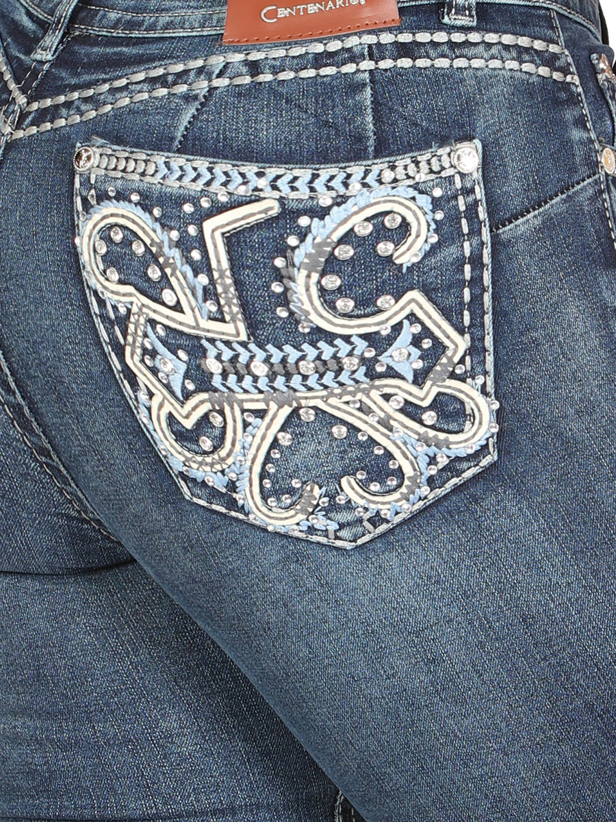 Women's Centenario Hip-Up Bootcut Denim Jeans - Dark Blue 45321