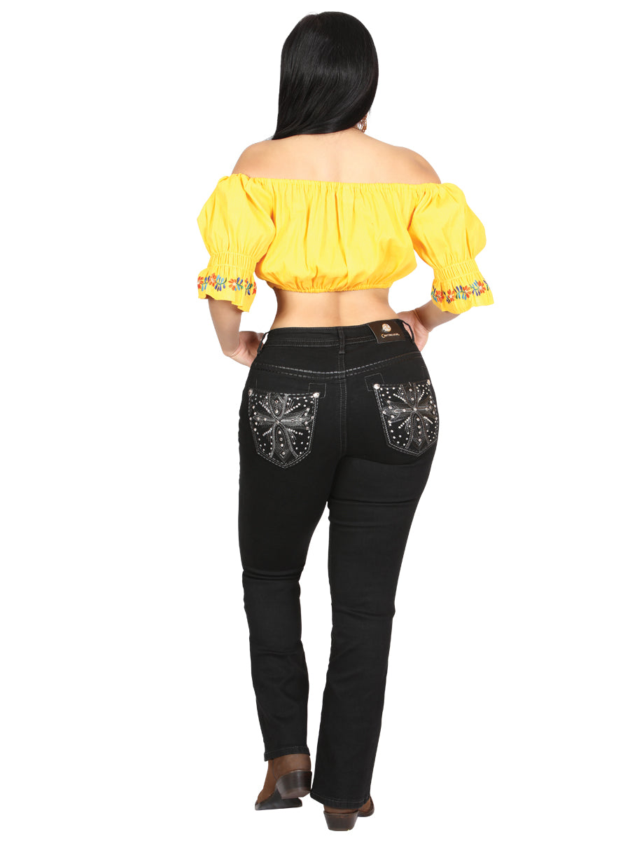Centenario Jeans de mezclilla con corte de bota - Negro 45322