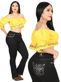 Centenario Jeans de mezclilla con corte de bota - Negro 45322