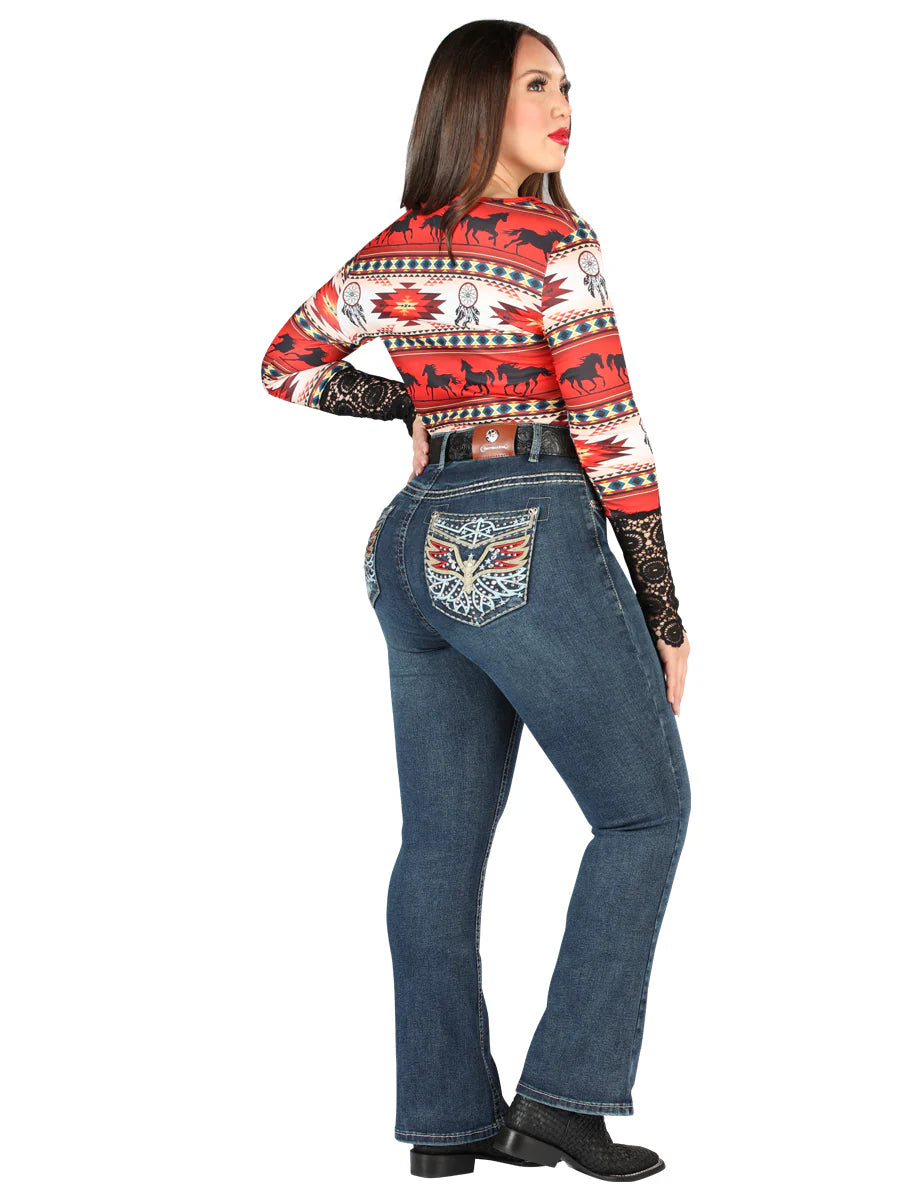 Centenario - Women's Bootcut Denim Jeans - EC-W029 ID 45324