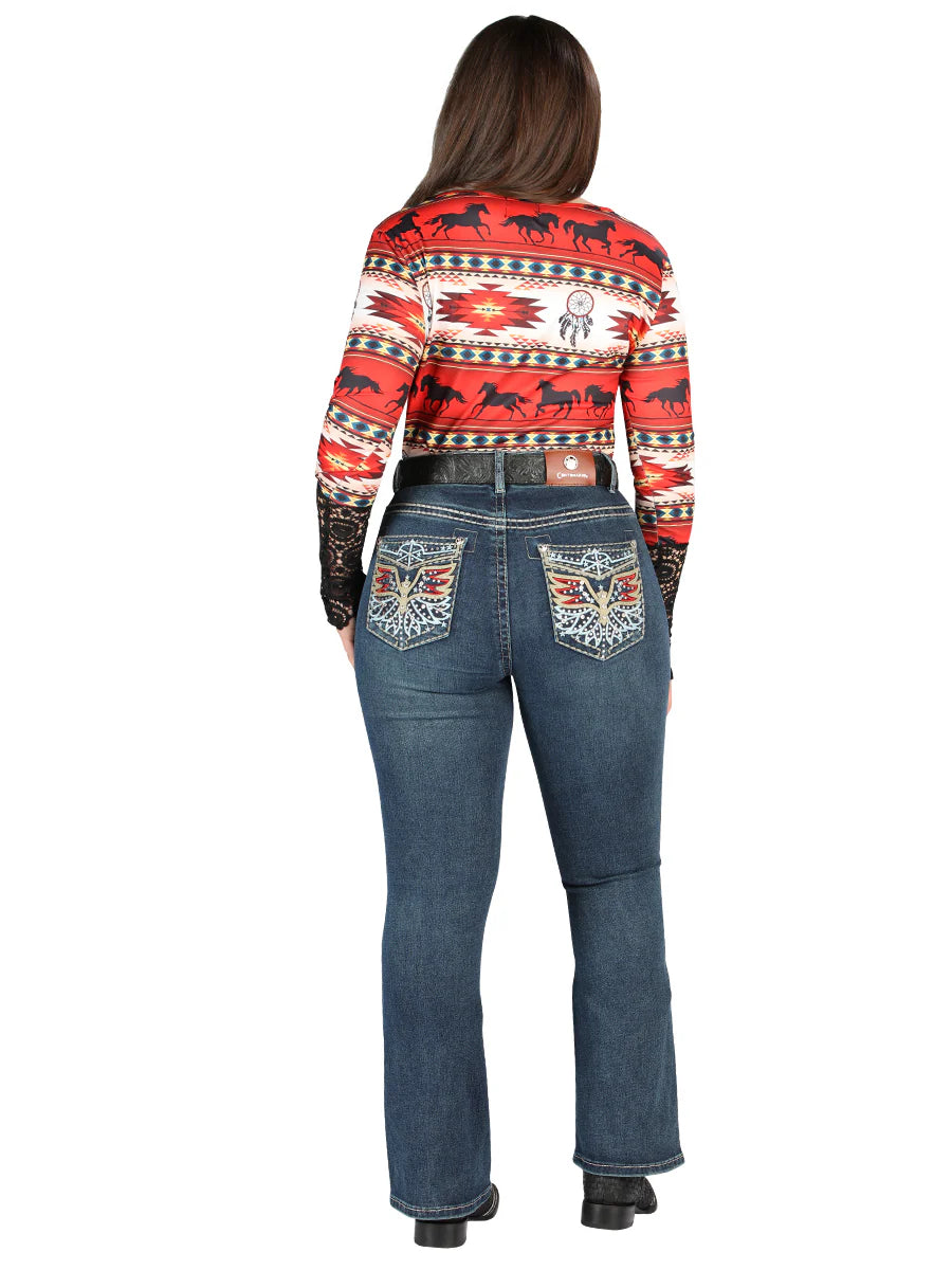 Centenario - Women's Bootcut Denim Jeans - EC-W029 ID 45324