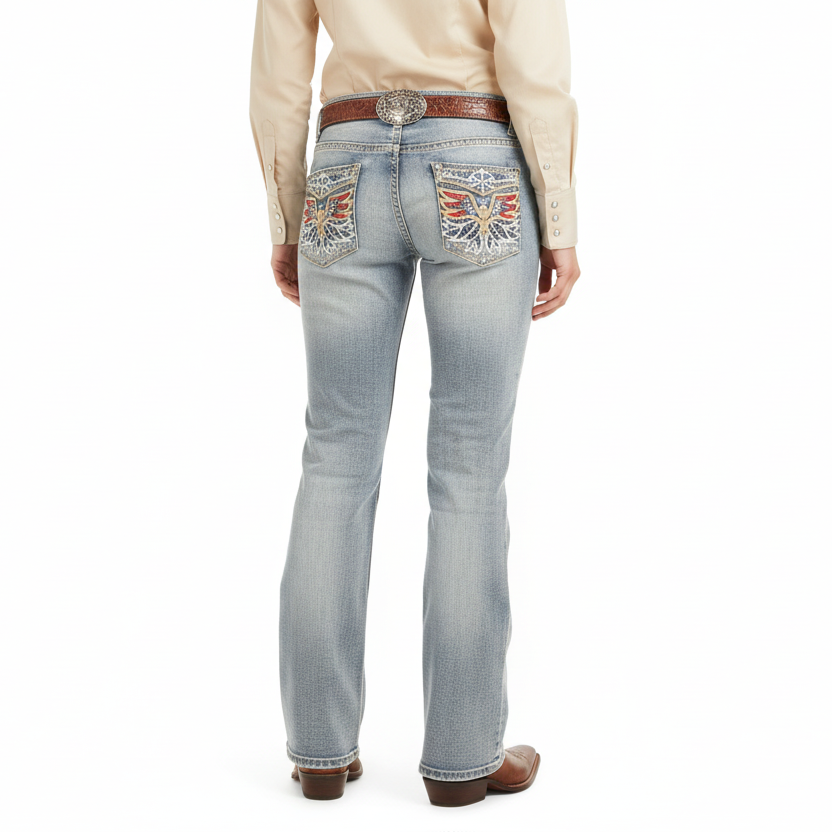Centenario - Women's Bootcut Denim Jeans - EC-W029 ID 45325