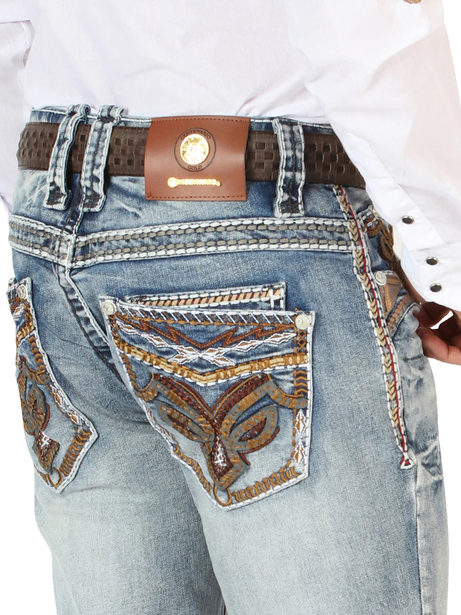 Centenario - Men's Premium Denim Boot Cut Pants - ECG-M91 ID 45530