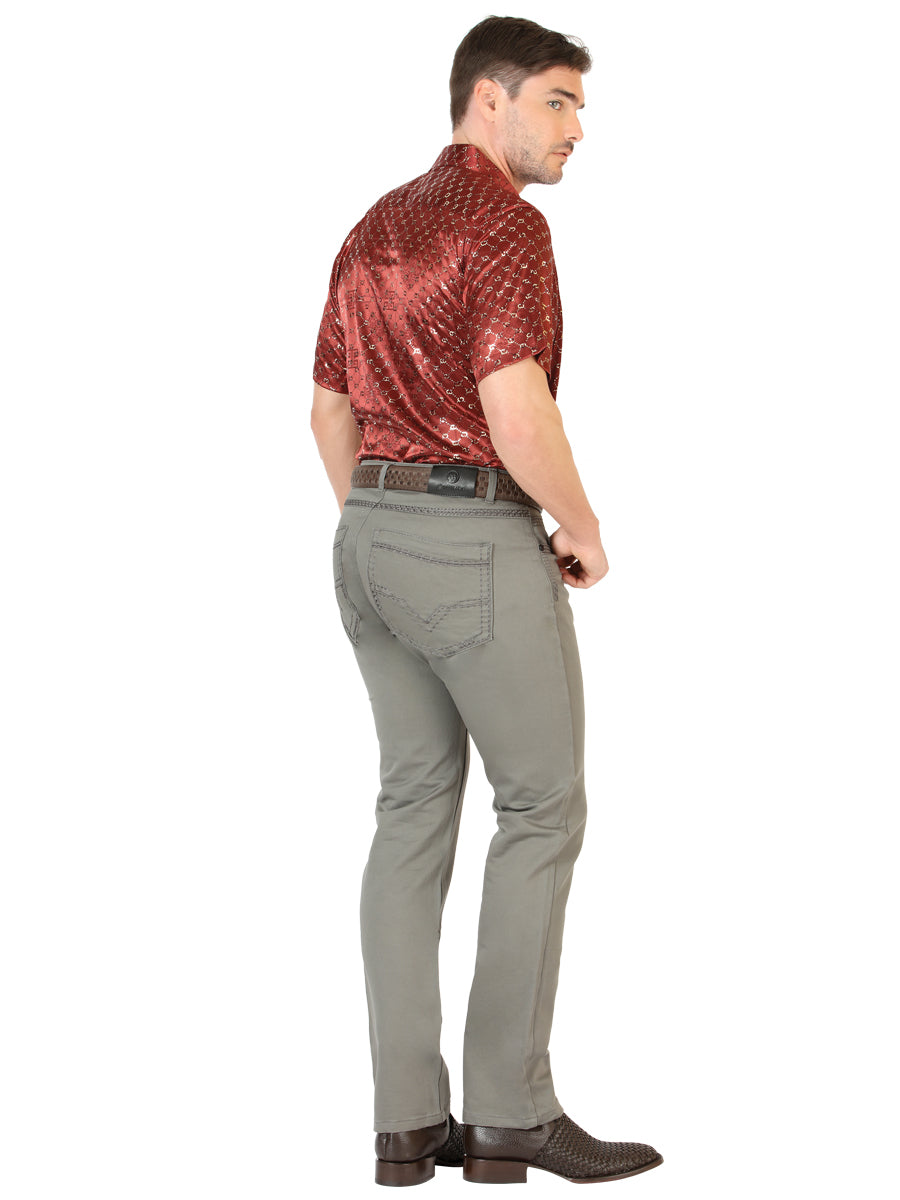 Men's Centenario Slim Fit Denim Pants - Grey 45541