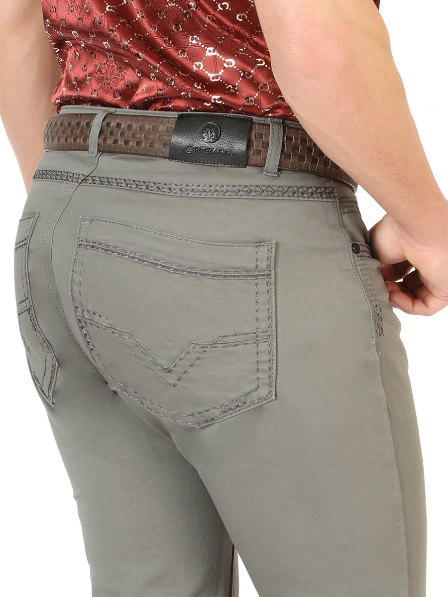 Men's Centenario Slim Fit Denim Pants - Grey 45541