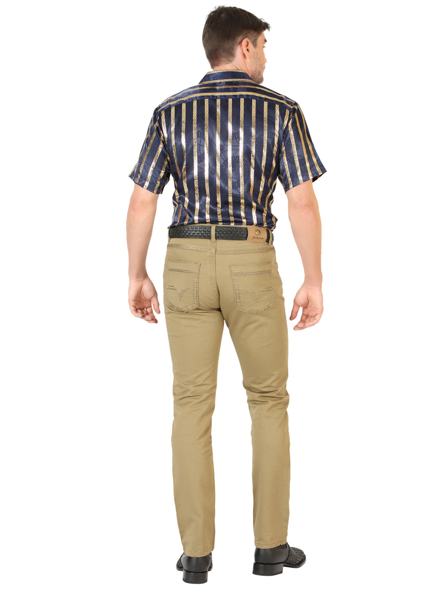 Pantalones de mezclilla Centenario Slim Fit - Caqui 45542