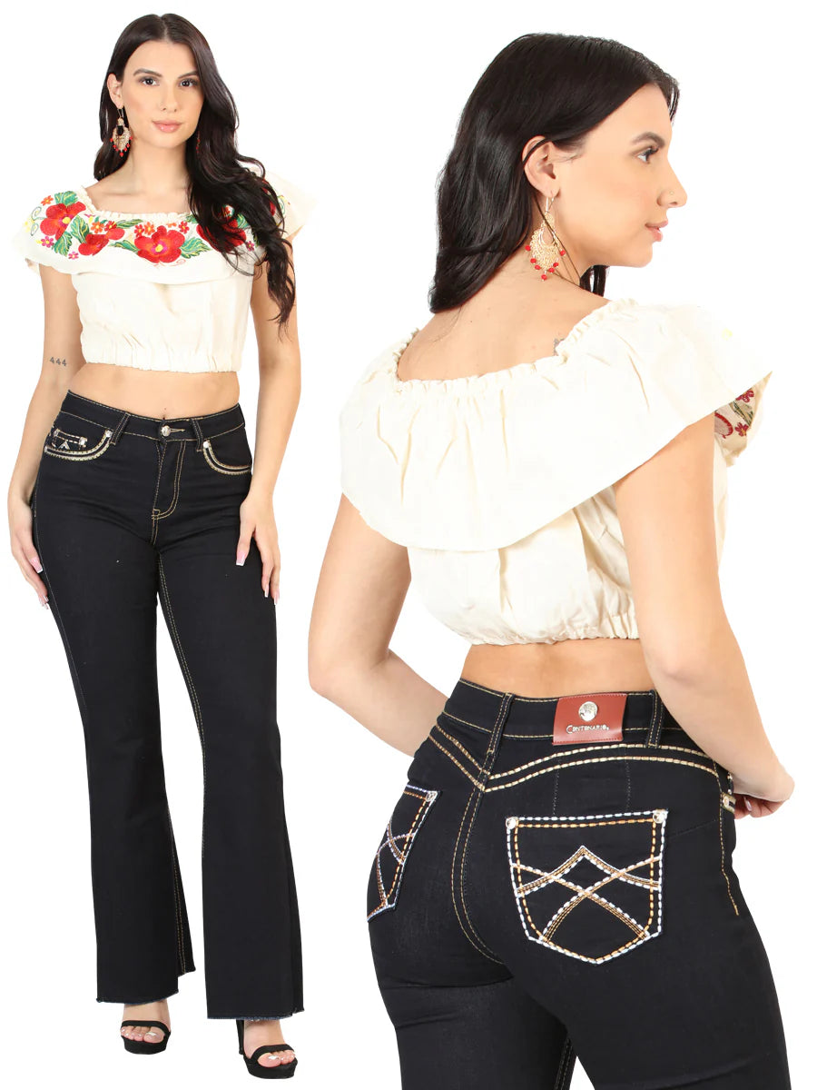 Centenario - Women's Hip Up Flare Jeans - EC-U27 ID 45544