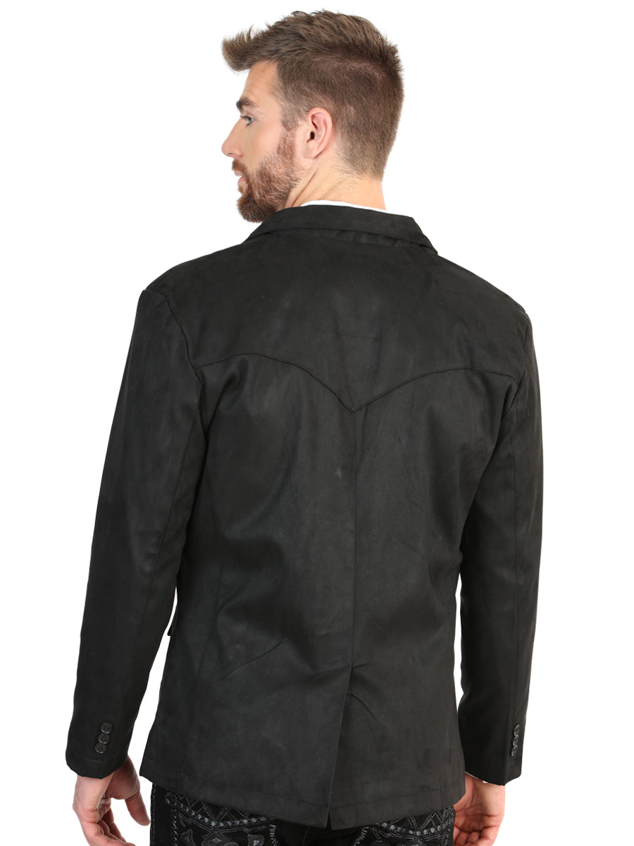 Blazer western de ante negro El General para hombre 45635