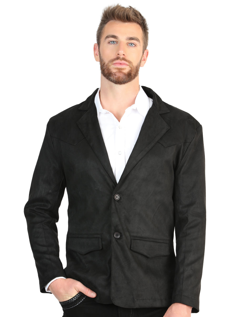 Blazer western de ante negro El General para hombre 45635